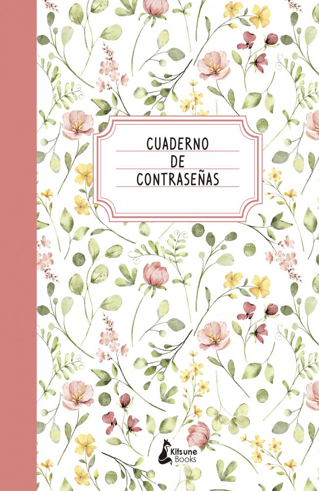 Cuaderno de contraseñas (cubierta rosa)