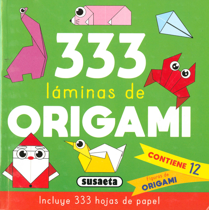 333 Láminas de origami verde