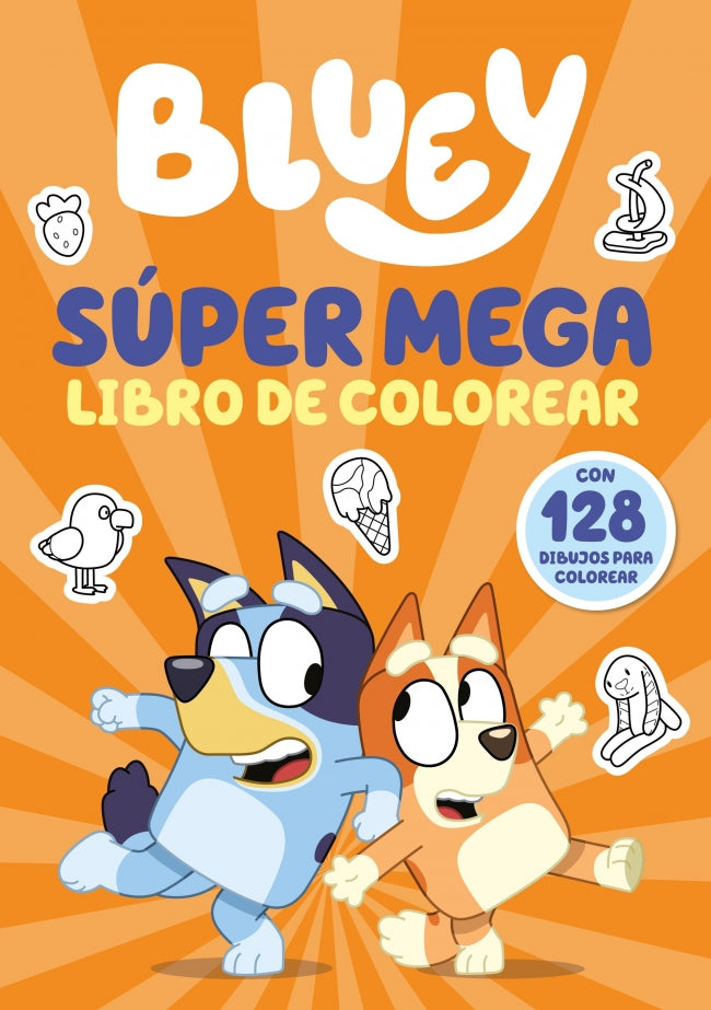Bluey. Actividades - Súper mega libro de colorear