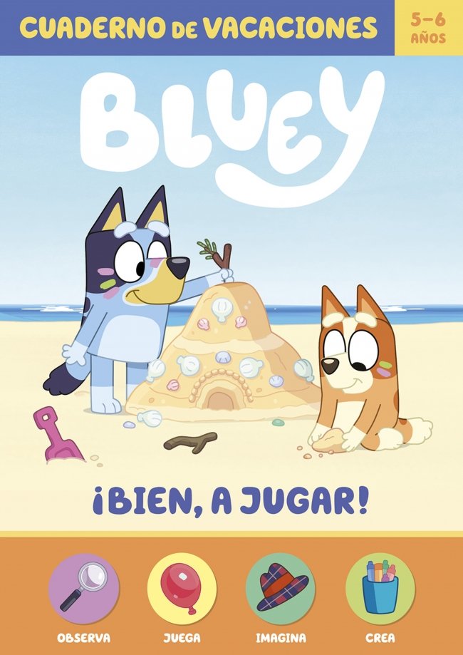 Bluey. Cuaderno de vacaciones - ¡Bien, a jugar! (5-6 años)