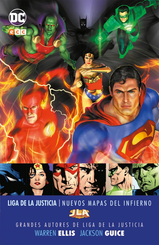 Grandes autores de la Liga de la Justicia: Warren Ellis y Jackson Guice - Nuevos mapas  del infierno