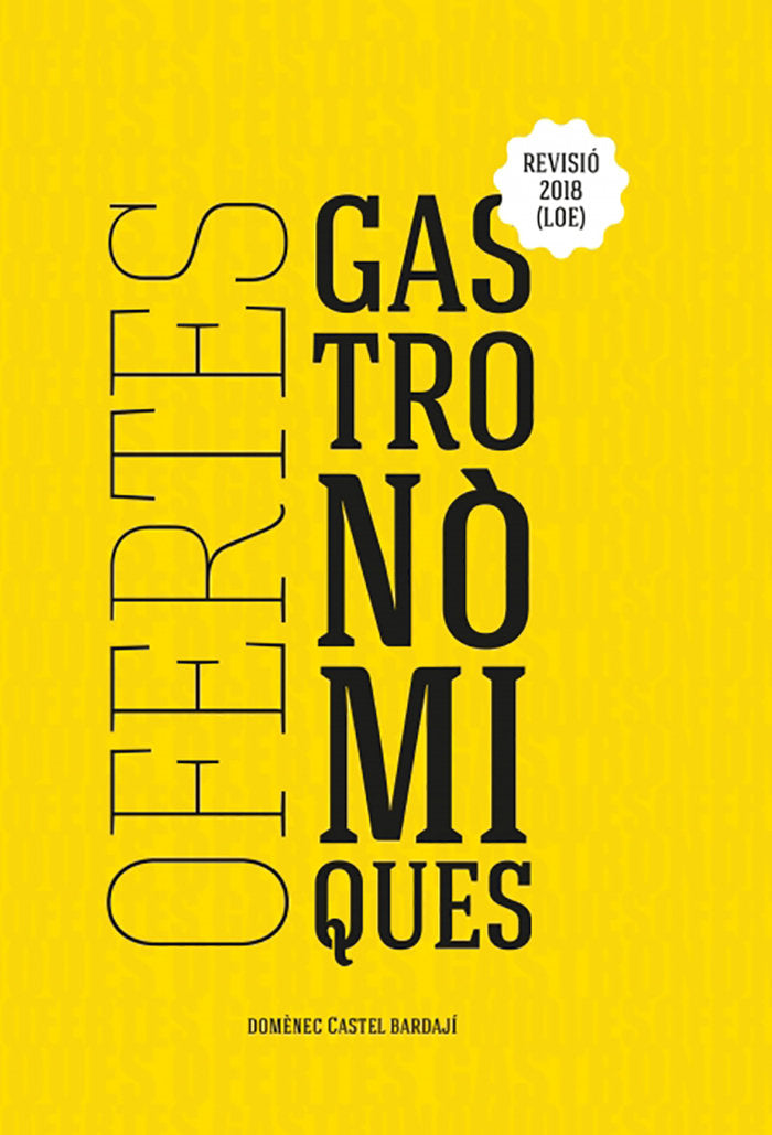 Ofertes gastronòmiques (loe). revisió 2018