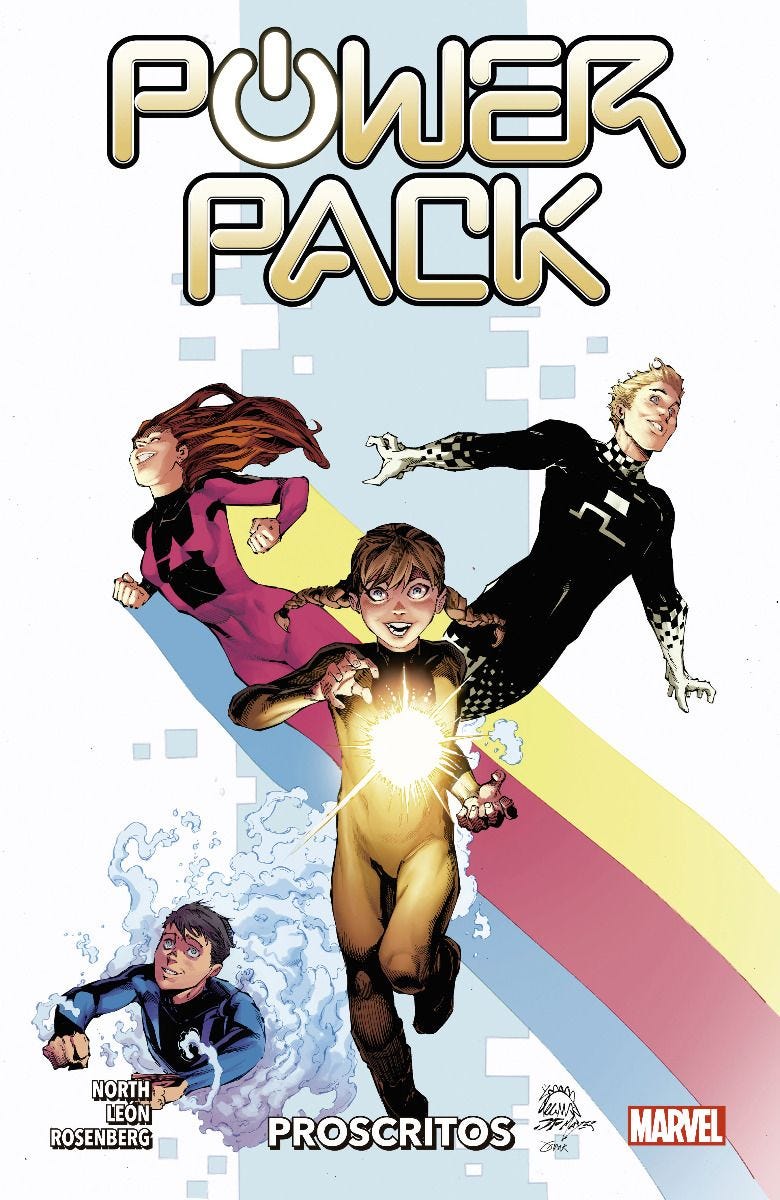 100% Marvel coediciones power pack. proscritos