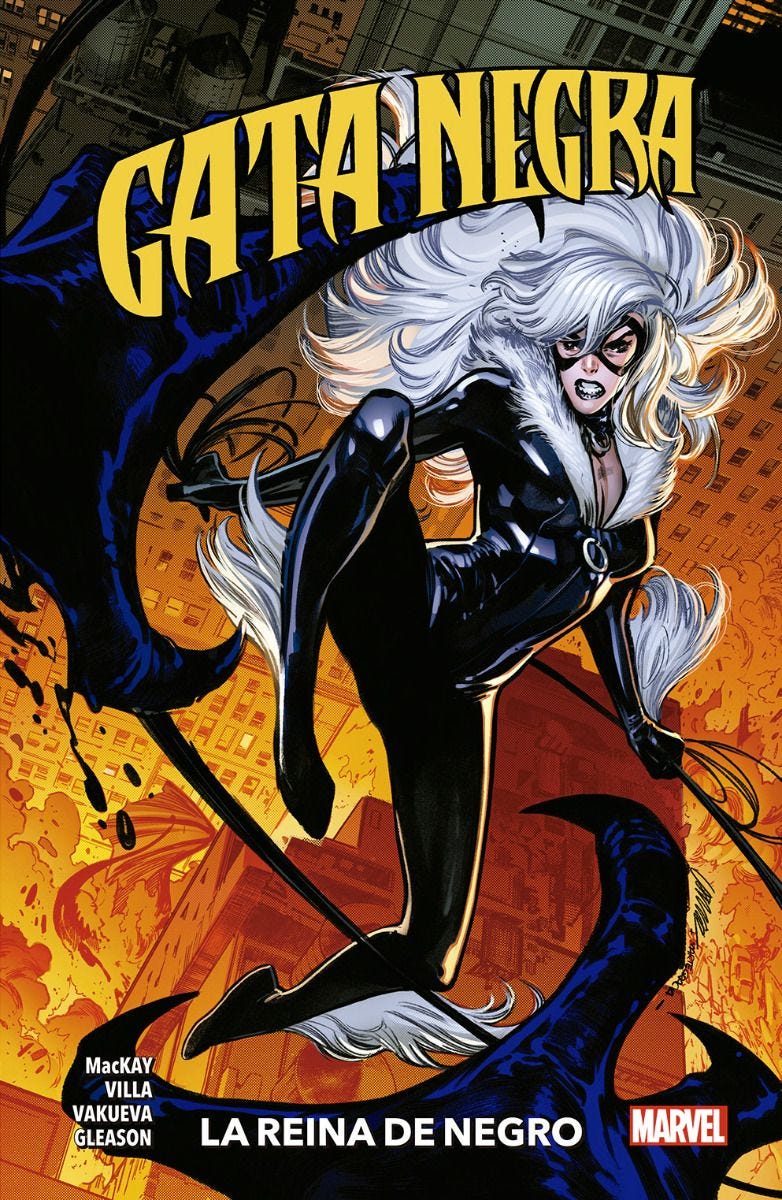 100% Marvel coediciones gata negra. reina de negro 3