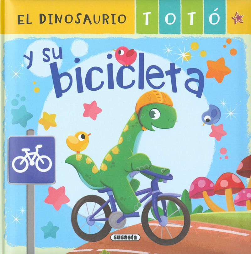 El dinosaurio Totó y su bicicleta