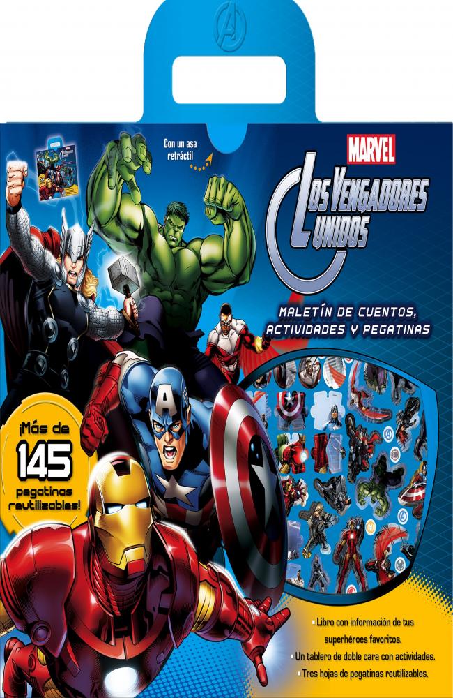 Los Vengadores.Maletín de cuentos, actividades y pegatinas