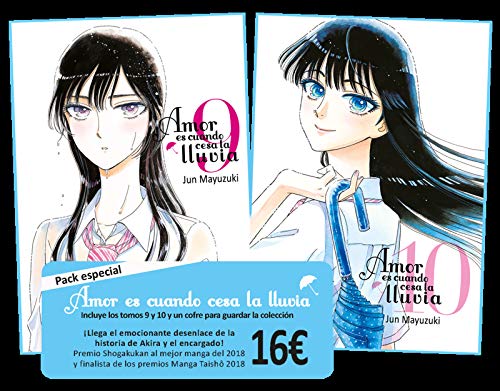 PACK AMOR ES CUANDO CESA LA LLUVIA VOL. 9 Y 10