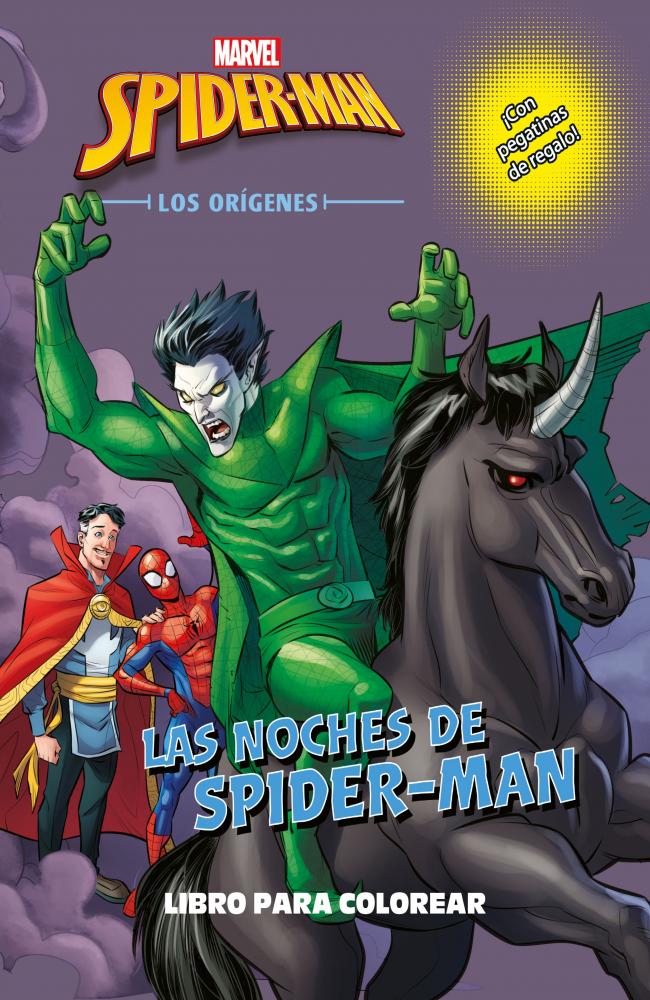 Spider-Man. Los orígenes. Las noches de Spider-Man. Libro para colorear