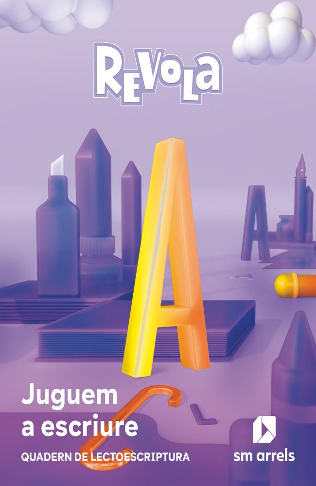 Quadern de lectoescritura. Juguem a escriture. 1 Primaria. Revola