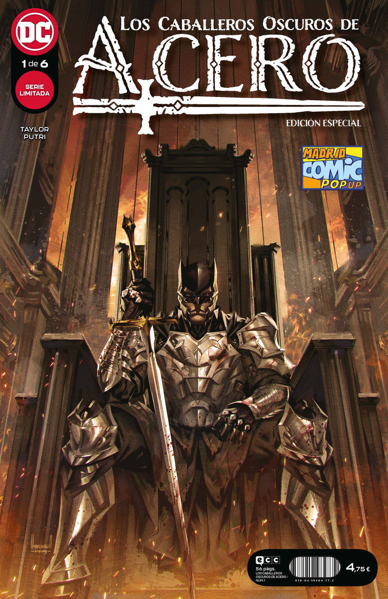 Los caballeros oscuros de acero núm. 1 de 6 (Portada Madrid Cómic Pop Up 2022)