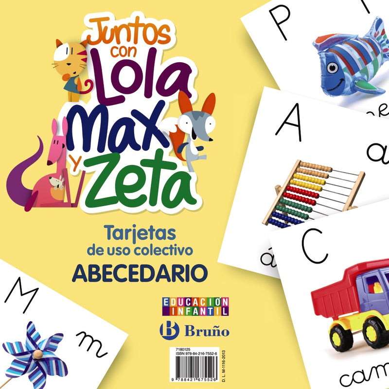 Juntos con Lola, Max y Zeta Tarjetas del abecedario