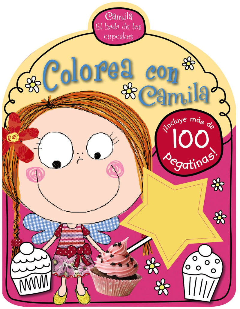 Camila, el hada de los cupcakes. Colorea con Camila