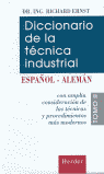 Diccionario de la técnica industrial. Tomo II Español-Alemán