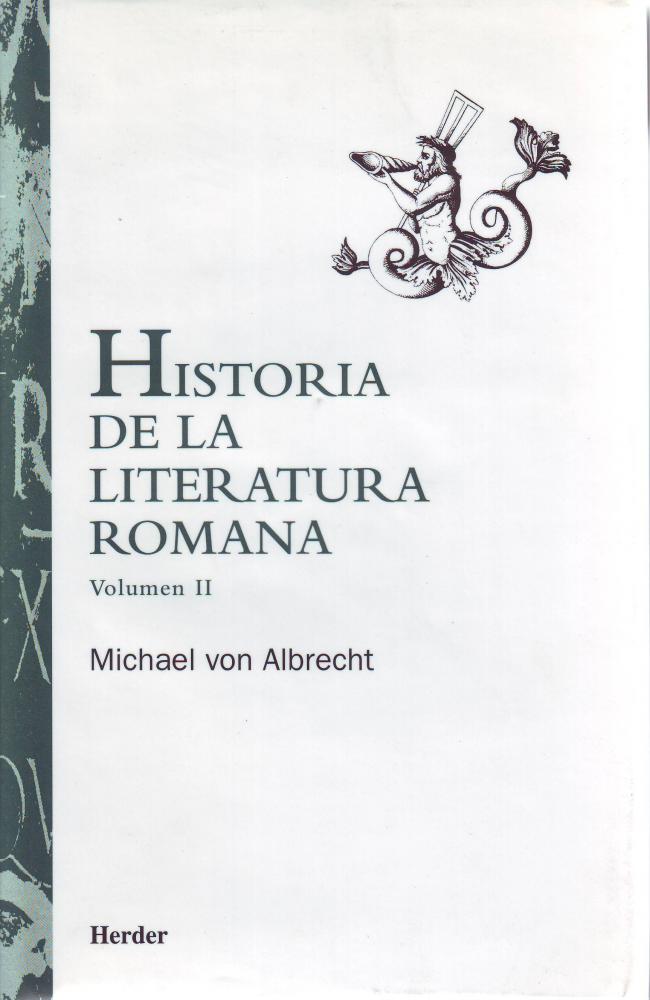 Historia de la literatura romana volumen II