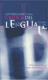 Contribuciones a una crítica del lenguaje