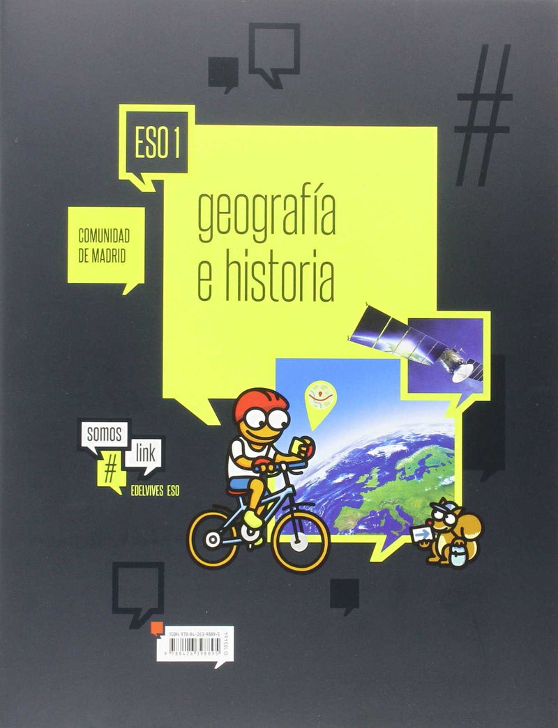 Geografía e Historia  1º ESO Comunidad de Madrid (Tres volumenes)