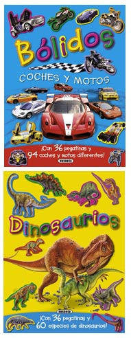 Pegatinas en acción (2 títulos)