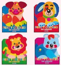 Pego y coloreo mis animales (4 títulos)
