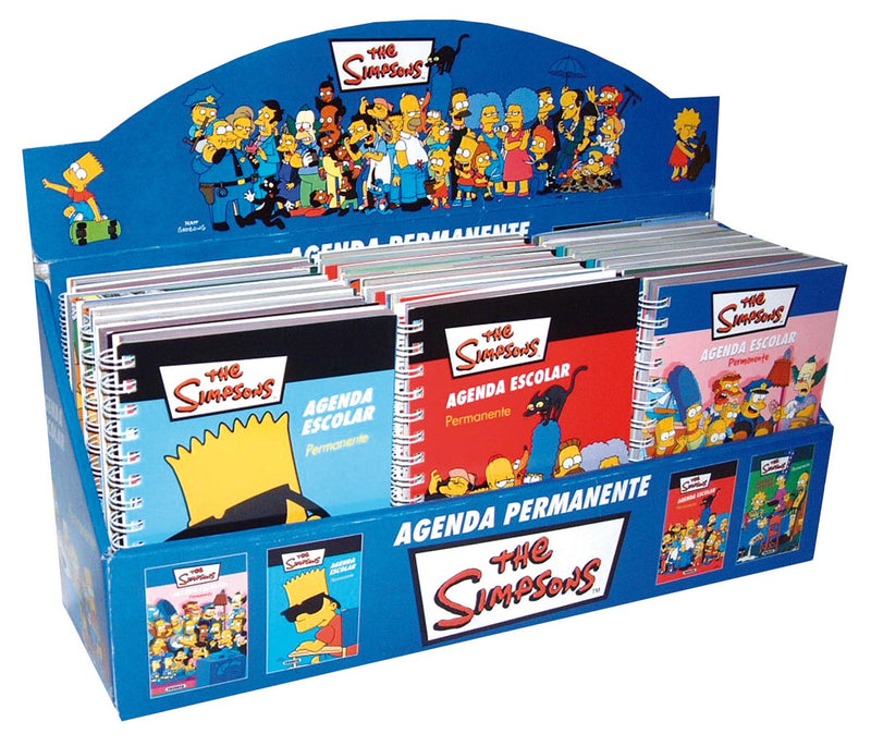 Estuche Agenda Escolar Simpsons (24 Ejemplares)
