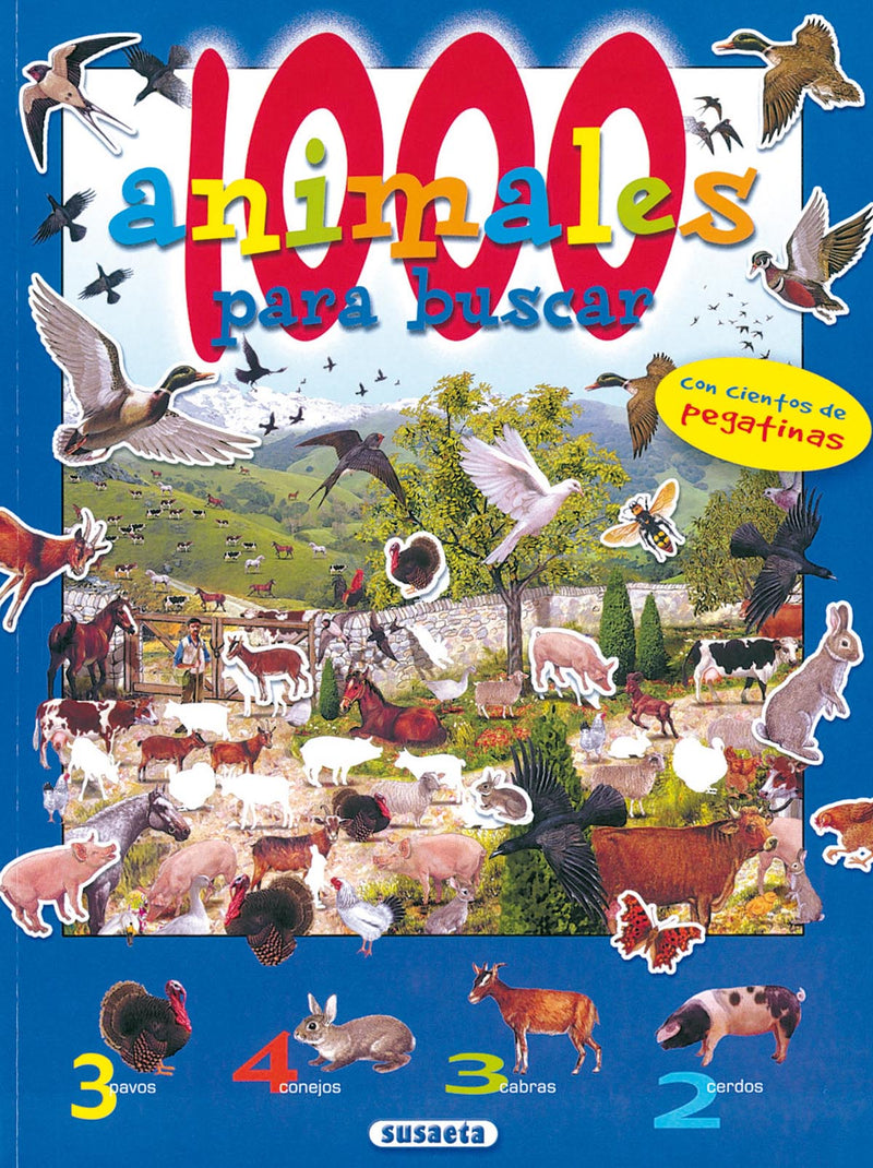 1000 Animales para buscar con pegatinas n. 3