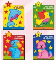 ¡Yo pego, yo coloreo! 2-3 años (4 Títulos)