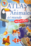 Atlas de animales del mundo con pegatinas