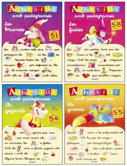 Adhesius amb pictogrames (4 títols)