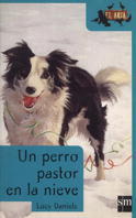 Un perro pastor en la nieve