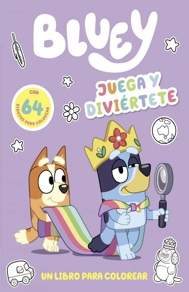 Bluey. Actividades - Juega y diviértete. Libro para colorear a Bluey y sus amigos. 64 dibujos fáciles y bonitos (edición Bluey en español)