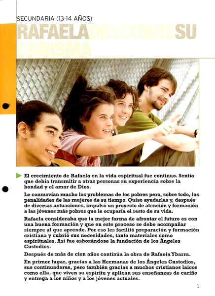 Rafaela descubre su carisma. 2 ESO. Ángeles Custodios