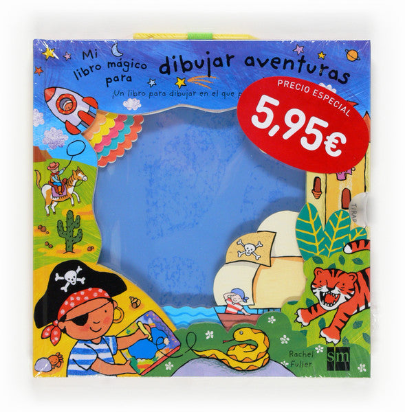 Mi libro mágico para dibujar aventuras (con pegatina)