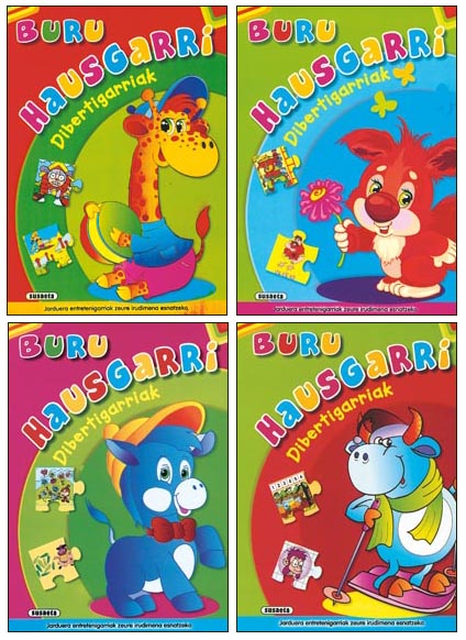 Buruhausgarri dibertigarriak (4 titulu)