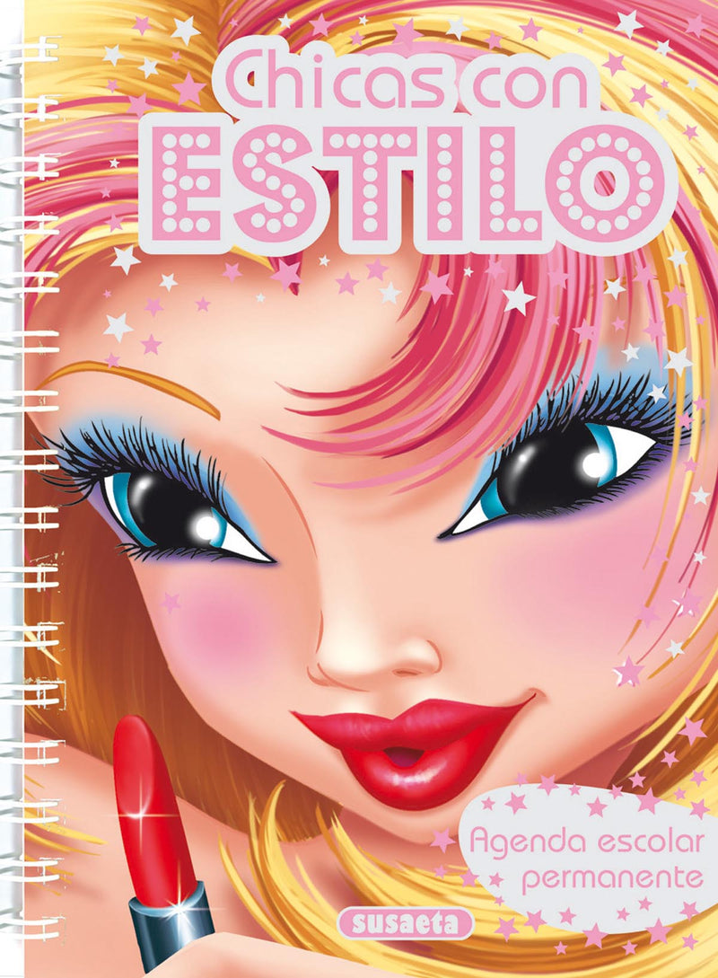 Agenda escolar permanente - Chicas con estilo