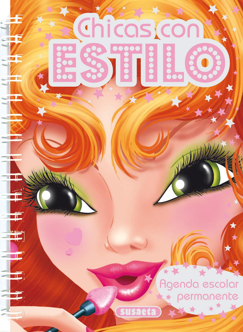 Agenda escolar permanente - Chicas con estilo