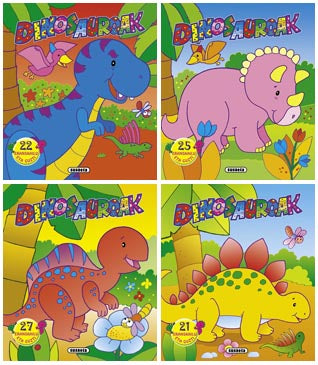 Dinosaurotxoak eranskailuekin (4 titulu)