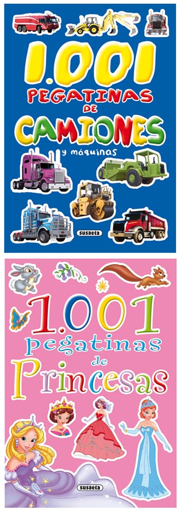 1.001 pegatinas de... (2 títulos)