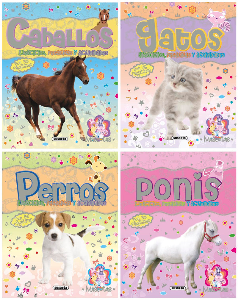 Mascotas con pegatinas (4 títulos)