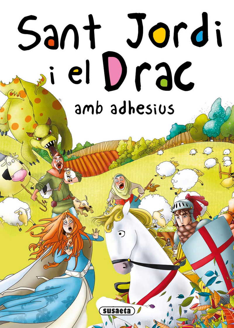 Sant Jordi i el Drac amb adhesius