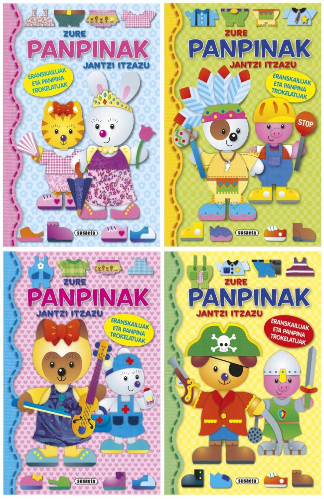 Zure panpinak jantzi itzazu (4 Izenburuak)