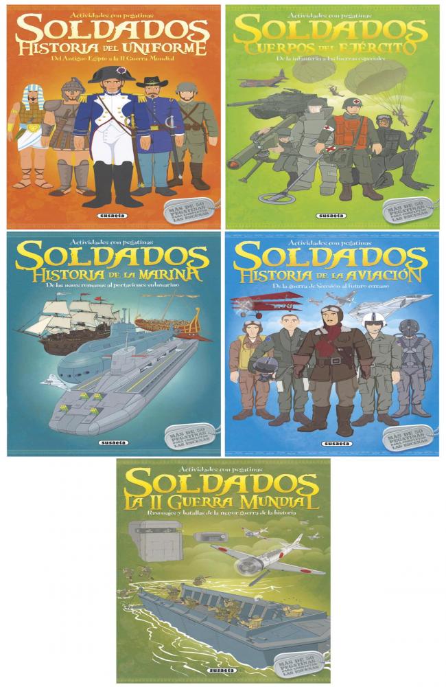 Actividades con pegatinas de soldados (5 títulos)