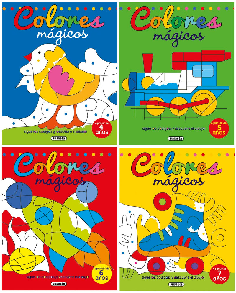 Colorea por códigos (4 títulos)