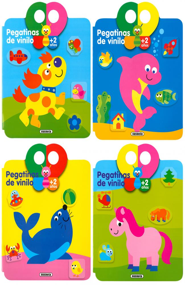 Pegatinas de vinilo (4 títulos)