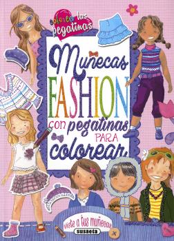 Muñecas fashion con pegatinas para colorear