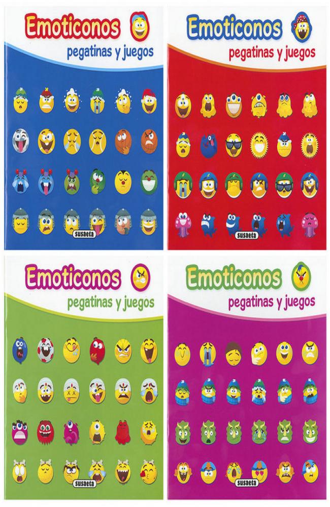 Emoticonos pegatinas y juegos (4 títulos)