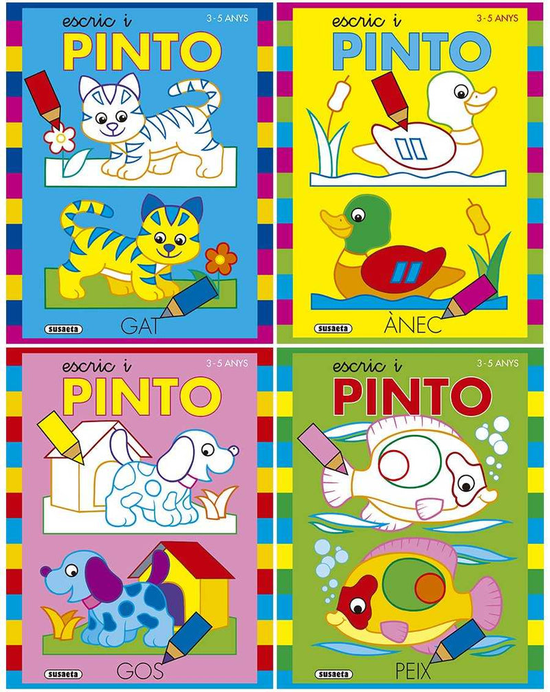 Escric i pinto 3-5 anys (4 títols)