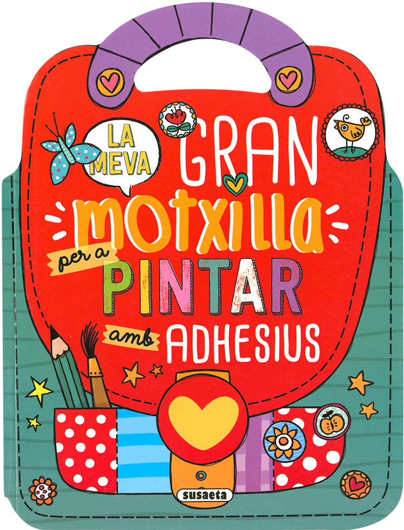 La meva gran motxilla per a pintar amb adhesius