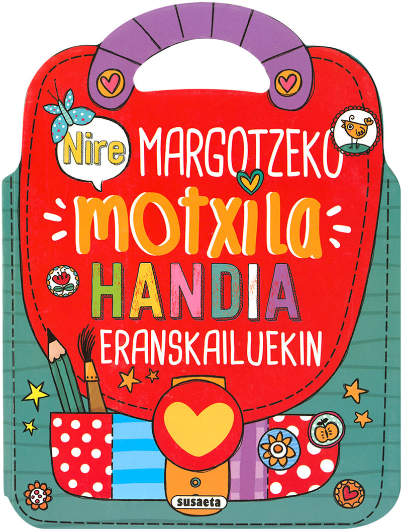 Nire margotzeko motxilla handia eranskailuekin