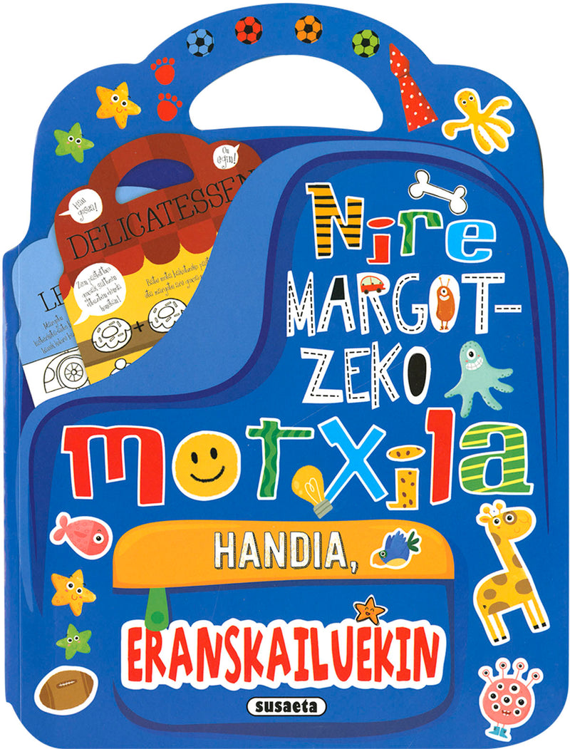 Nire margotzeko motxilla handia eranskailuekin