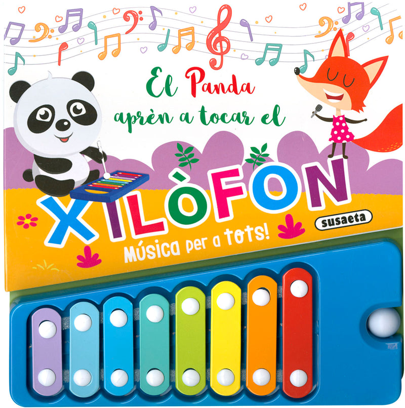 El panda aprèn a tocar el xilòfon