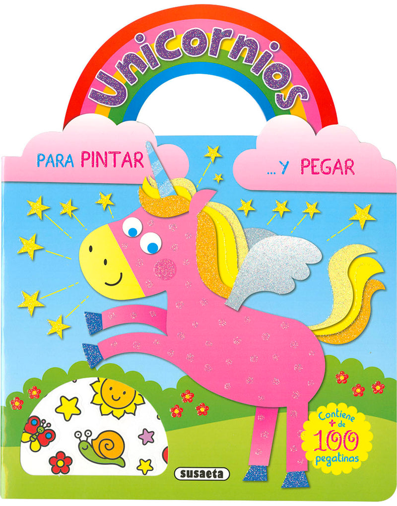 Unicornios para pintar y pegar